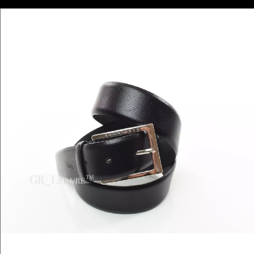100% Real Leather Hugo Boss Black Belt